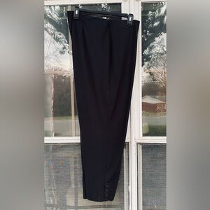 J. Jill Black Stretch Wearever Collection Slim Leg Pants with Button Detail 2X